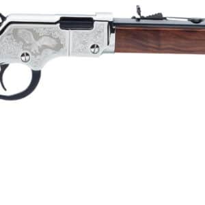 Henry H004SE2 Golden Boy Silver Eagle 2nd Edition 22 Short, 22 Long or 22 LR Caliber with 16 LR/21 Short Capacity, 20" Blued Barrel, Nickel-Plated Metal Finish & American Walnut Stock Right Hand (Full