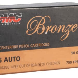 PMC 25A Bronze 25ACP 50gr Full Metal Jacket 50 Per Box/20 Case