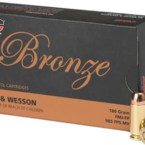 PMC 40E Bronze 40S&W 180gr Full Metal Jacket Flat Point 50 Per Box/20 Case