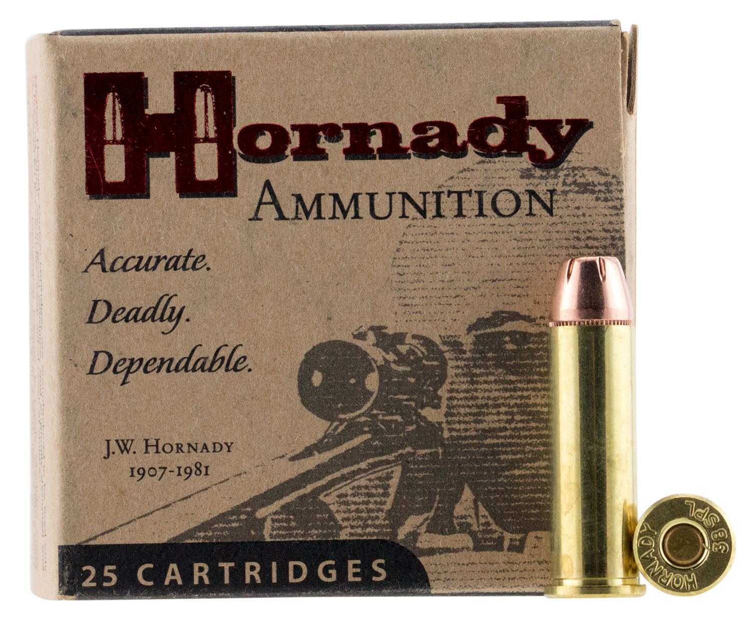Hornady 90362 Custom 38Special 158gr Hornady XTP Hollow Point 25 Per Box/10 Case