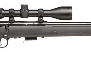 Savage Arms 91806 93 FXP Full Size 22 WMR 5+1 21" Matte Black Sporter Barrel, Matte Black Drilled & Tapped Carbon Steel Receiver, Matte Black Fixed Synthetic Stock, 3-9x40mm Duplex, Right Hand