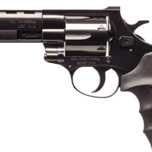 Weihrauch Guns EARB3574 Windicator 357 Mag 6rd 4" Blued Steel Barrel & Cylinder, Compact Blued Steel Frame w/Exposed Hammer, Ramp Front/Fixed Rear Sights, Finger Grooved Black Rubber Grip