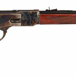 Taylors & Company 550220COM 1873 Comanchero Uberti Full Size 38 Special/357 Mag 10+1 20" Blued Octagon Barrel, Color Case Hardened Steel Receiver, Checkered Walnut Fixed Stock, Right Hand
