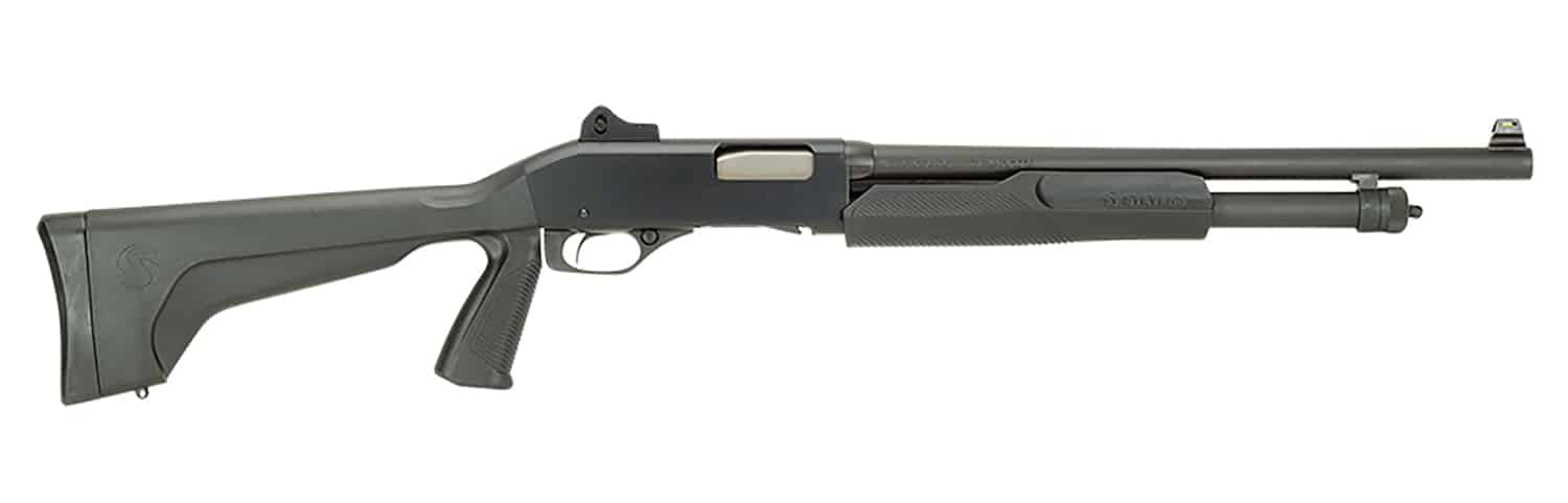 Stevens 22439 320 Security 20 Gauge 3" 5+1 18.50" Matte Blued Carbon Steel Barrel, Matte Black Fixed Pistol Grip Stock Ambidextrous, Ghost Ring Sight