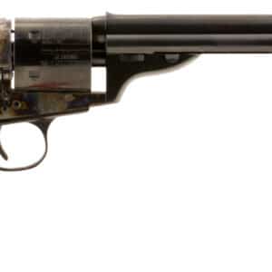 Taylors & Company 550695 1872 Open Top Uberti 38 Special 6 Shot 7.50" Blued Octagon Barrel, Blued Engraved Cylinder, Color Case Hardened Steel Frame, Walnut Army Style Grip, Exposed Hammer