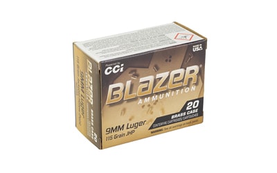CCI BLAZER BRASS 9MM 115GR JHP 20 - Image 2