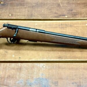 GENTLY USED SAVAGE ARMS 93R17 RIFLE WITH DUCKS UNLIMITED MEDALLION