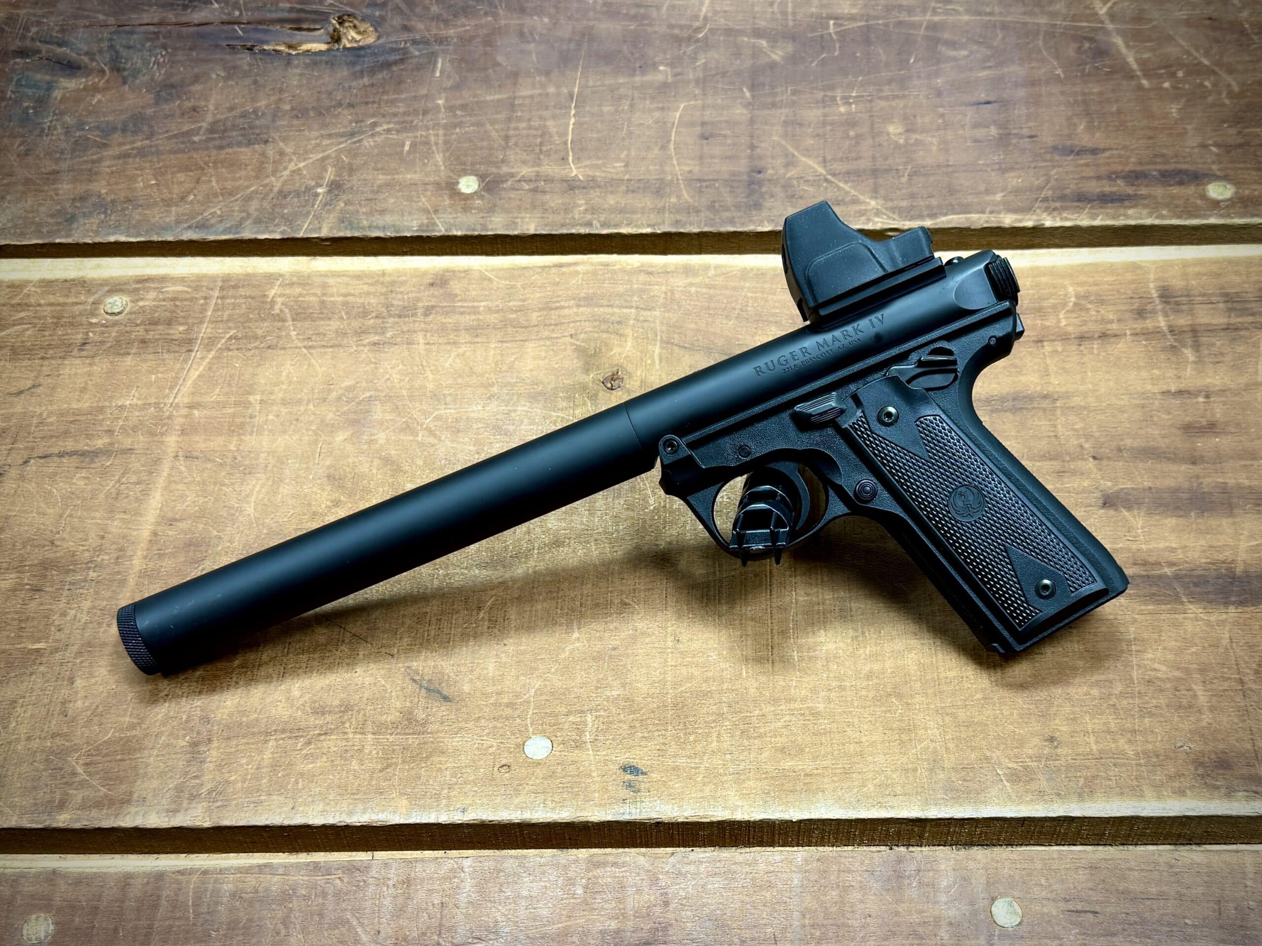MAXIM RUGER MARK IV SUPPRESSED PISTOL 22LR 5.9IN BLACK WITH VORTEX DEFENDER-ST 10RD - Image 2