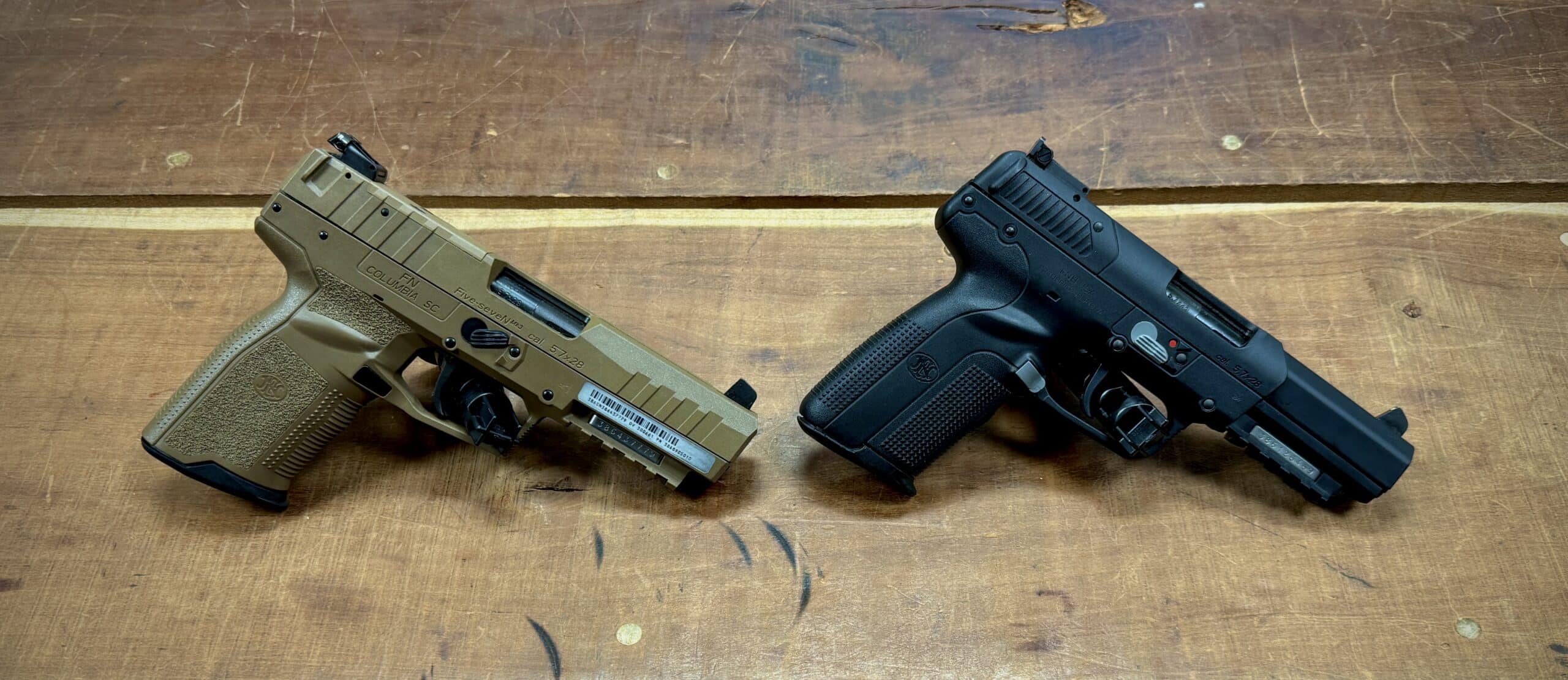 TWO OPTIONS OF FN FIVE-SEVEN PREOWNED FIREARMS WITH BOX & EXTRA MAGS