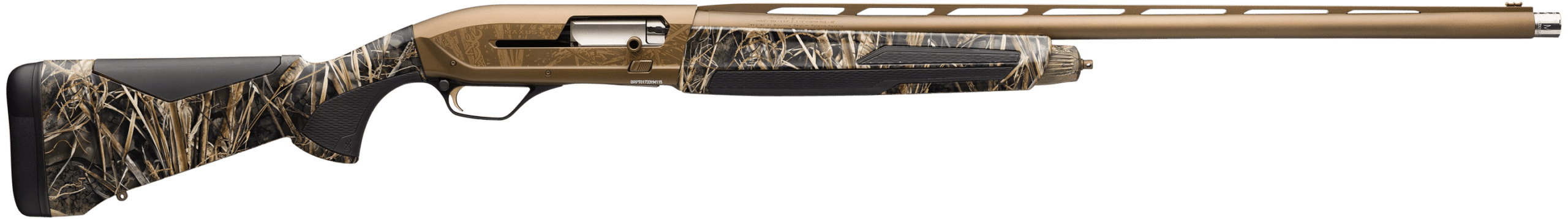 Browning Maxus II Wicked Wing 12 Gauge 3.5" 4+1 (2.75") 26" Burnt Bronze Cerakote Barrel/Rec, Realtree Max-7 Camo Stock w/SoftFlex Cheek Pad & Overmolded Grip Panels