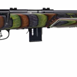 Savage Arms 96636 93R17 Minimalist Full Size 17 HMR 10+1 18" Matte Black Threaded Carbon Steel Sporter Barrel, Matte Black Carbon Steel Receiver, Boyd's Minimalist OD Green Laminate Stock, Right Hand