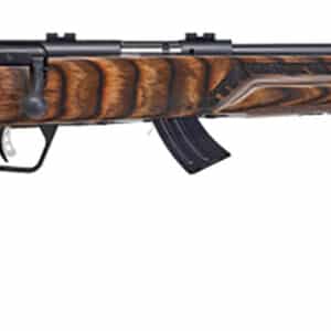 Savage Arms 26737 Mark II Minimalist Full Size 22 LR 10+1 18" Matte Black Steel Threaded Barrel, Matte Black Carbon Steel Drilled & Tapped Receiver, Boyd's Minimalist Natural Brown Laminate Stock
