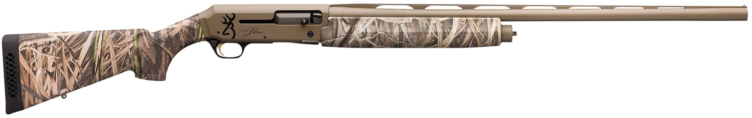 Browning 011428204 Silver Field 12 Gauge 3.5" 4+1 28" Barrel, Flat Dark Earth Cerakote Finish, Mossy Oak Shadow Grass Habitat Synthetic Stock