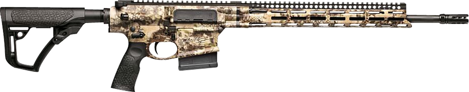 Daniel Defense 0215809282047 DD5 V4 Hunter 6.5 Creedmoor 18" 5+1 Kryptek Highlander Black 6 Position w/SoftTouch Overmolding Stock Black Polymer Grip Right Hand