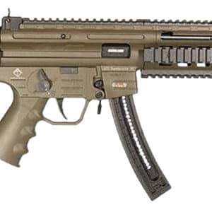 GSG GSGGERGGSG1610G GSG-16 Carbine Full Size 22 LR 10+1 16.25" Black 6-Groove Rifling Barrel Green Polymer Receiver Black Collapsible w/Storage Compartment Stock Right Hand