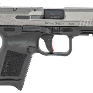 Canik HG6597TN TP9 Elite Subcompact 9mm Luger 3.60" 12+1 Black Tungsten Gray Cerakote Steel Slide Black Interchangeable Backstrap Grip