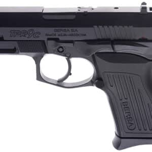 Bersa TPR9CM TPRC Compact Frame 9mm Luger 13+1, 3.25" Black Manual Barrel, Matte Black Serrated Steel Slide & Aluminum Frame, Ambidextrous