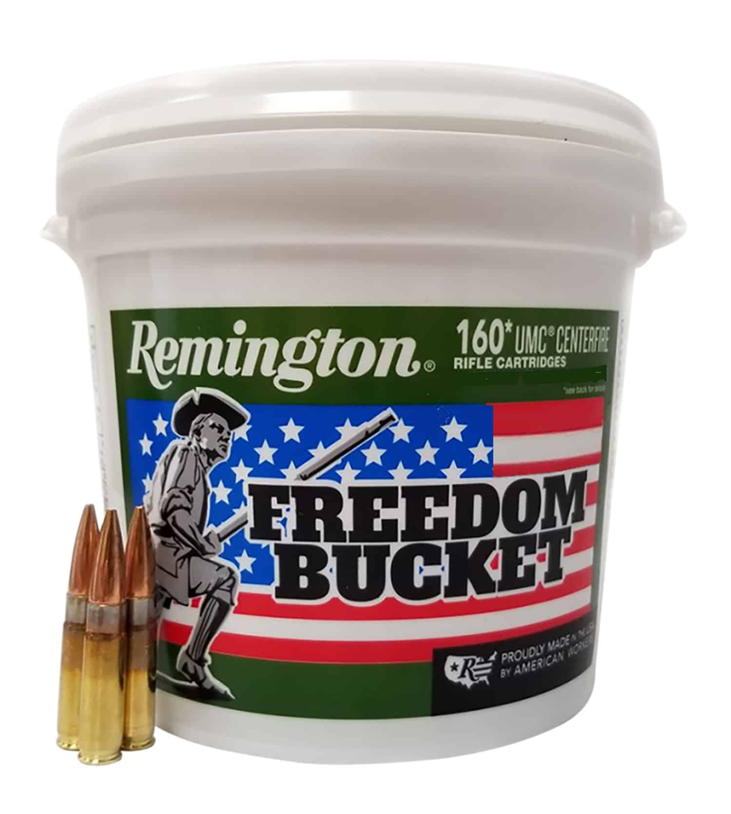 Remington Ammunition 20111 UMC Freedom Bucket 300Blackout 220gr Open Tip Flat Base 160 Per Box/4 Case