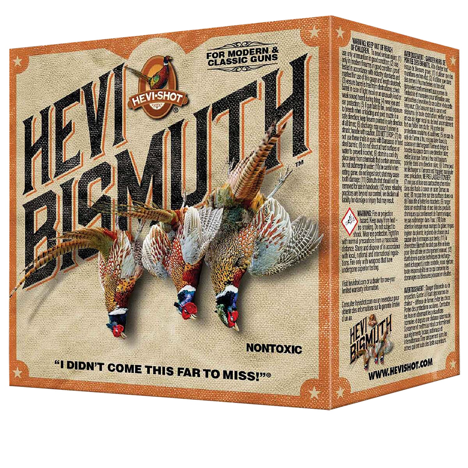 HEVI-Shot HS19715 HEVI-Bismuth Upland 410Gauge 3" 9/16oz Bismuth 5Shot 25 Per Box/10 Case