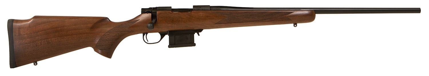 Howa HWH223 M1500 Mini Hunter 223 Rem 5+1 22" Blued Threaded Barrel, Blued Drilled & Tapped Steel Receiver, Walnut Fixed Stock, Right Hand