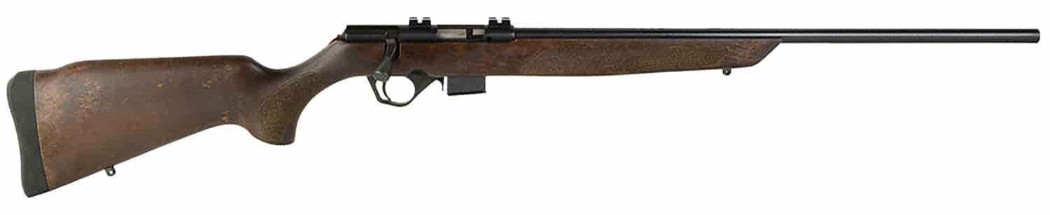 Rossi RB22W2111WD RB22 Full Size 22 WMR 5+1 21" Blued Steel Barrel, Blued Weaver Scope Mount Steel Receiver, Hardwood Monte Carlo Stock