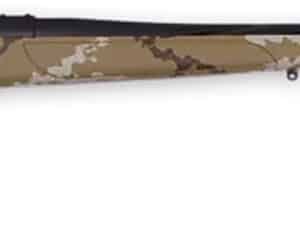 Weatherby VHH223RR6B Vanguard Outfitter 223 Rem 5+1 24" Threaded/Spiral Fluted, Graphite Black Barrel/Rec, Tan with Brown & White Sponge Synthetic Stock, Accubrake Muzzle Brake, Adj. Trigger