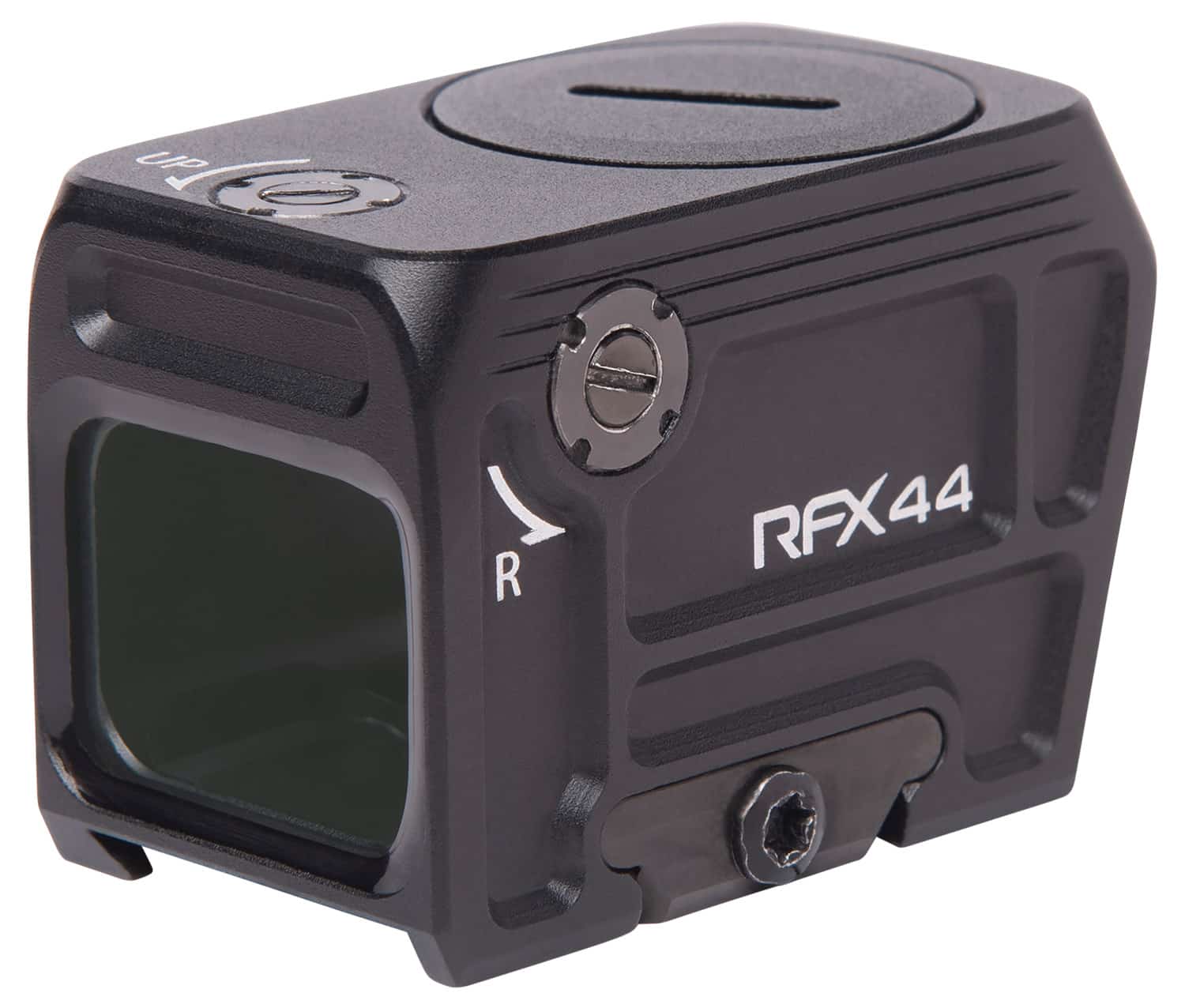 Viridian 9810112 RFX44 Black Anodized 1 x 21 mm x 16.5 mm 5 MOA Green Dot ACRO Footprint/Picatinny Low Mount