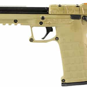 Kel-Tec PMR30TAN10 PMR30 22 WMR 10+1 4.30" Black Fluted Steel Barrel, Black/Tan Serrated Slide, Tan Polymer Frame w/Picatinny Rail, Tan Textured Polymer Grip