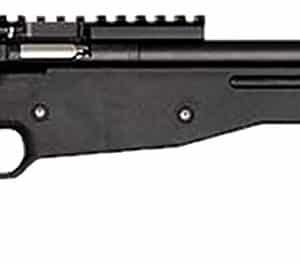 Crickett KSA2150-BLK Precision Full Size 22 LR Single Shot 16.10" Blued Threaded Bull Barrel, Blued Crickettinny Rail Steel Receiver, Black Synthetic Adj LOP Stock