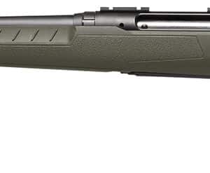 Savage Arms 32072 Axis 2 22-250 Rem 4+1 22" Matte Black Sporter Barrel, Matte Black Drilled & Tapped Steel Receiver, Fixed Green Synthetic Stock, Left Hand