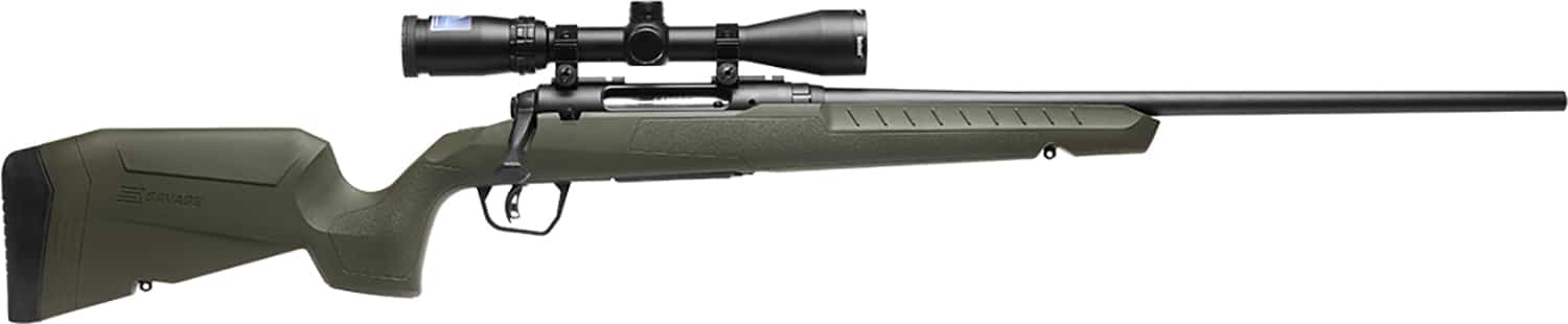 Savage Arms 32149 Axis 2 XP Combo Full Size 223 Rem 4+1 22" Black Sporter Barrel, Black Carbon Steel Receiver Drilled & Tapped, OD Green Fixed Synthetic Stock, Weaver 3-9x40mm Scope, Right Hand
