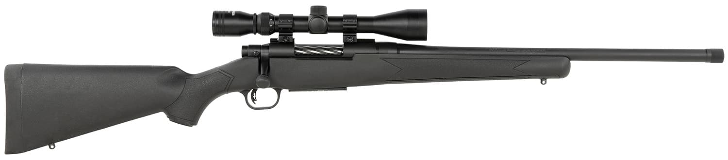 Mossberg 28212 Patriot Full Size 400 Legend 4+1 20" Matte Blued Fluted Threaded Barrel, Drilled & Tapped Matte Blued Stainless Steel Receiver, Black Fixed Synthetic Stock 3-9x40mm Duplex, Right Hand