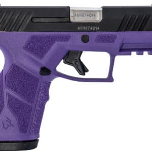Taurus 1-GX2931DP GX2 9mm Luger 13+1 3.37" Matte Stainless Steel Barrel, Matte Black Serrated Stainless Steel Slide, Dark Purple Polymer Frame w/Picatinny Rail, Polymer Grip