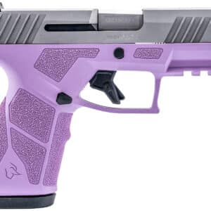 Taurus 1-GX2939LP-10 GX2 9mm Luger 10+1 3.37" Matte Stainless Steel Barrel, Matte Serrated Stainless Steel Slide, Light Purple Polymer Frame w/Picatinny Rail, Polymer Grip