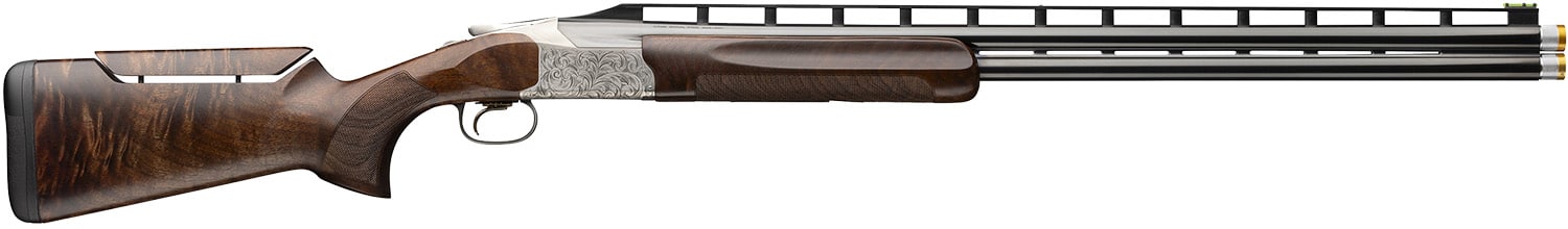 Browning 0183504003 Citori 825 Pro Trap 12 Gauge Break Open 2.75" 2rd 30" Polished Blued Over/Under Vent Rib Barrel, Silver Nitride Stainless Steel Receiver, Adj Comb Gloss Black Walnut Stock