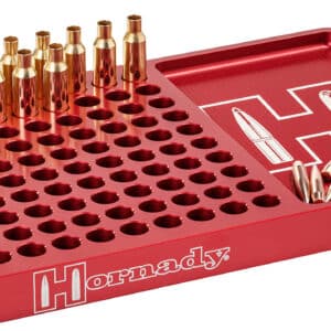 Hornady 480043 Reloading Block Red 308 Win/6.5 Creedmoor Aluminum Capacity 100rd
