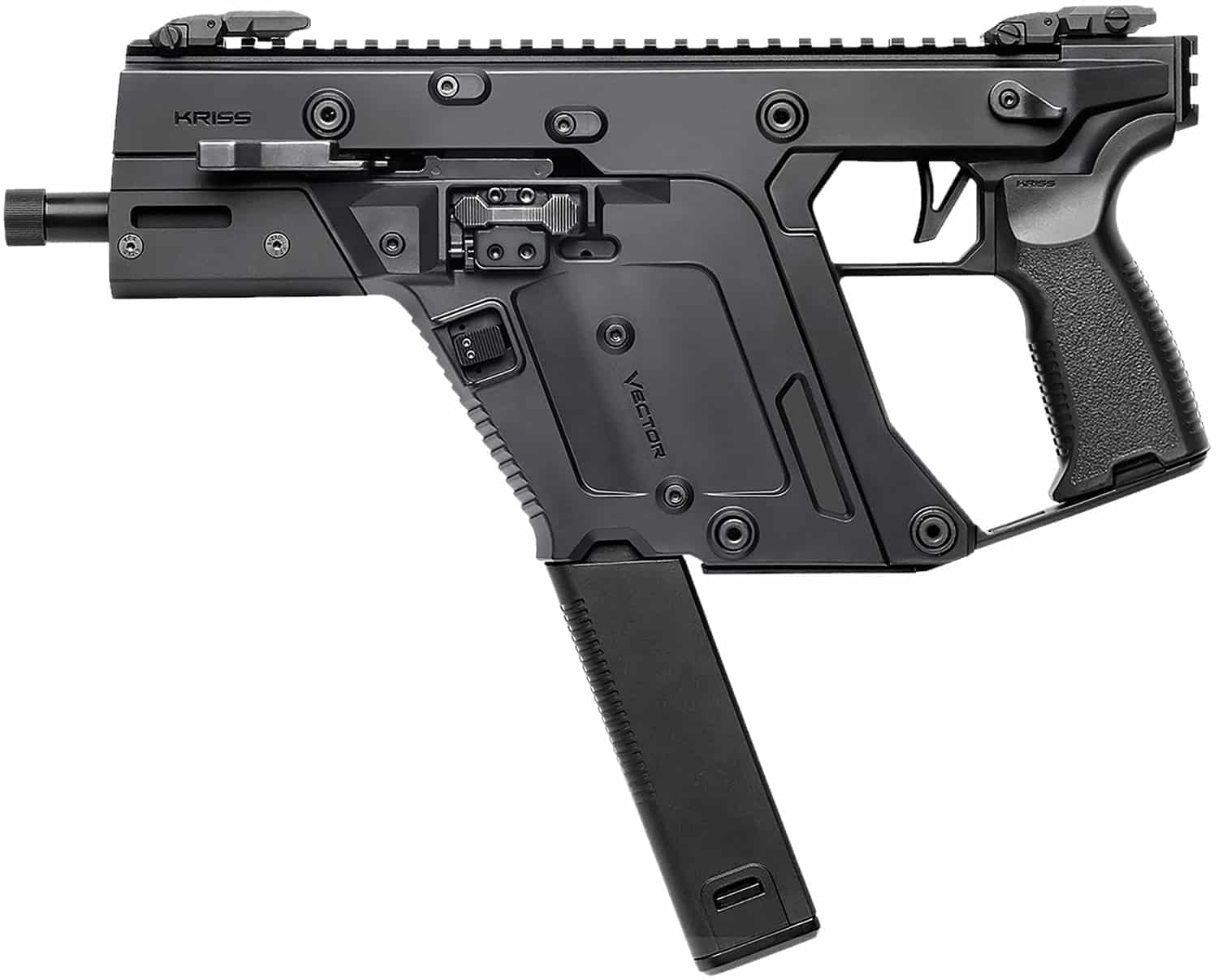 Kriss USA KV103PBL00 Vector SDP Gen3 10mm Auto 33+1 5.50" Black Nitride Threaded Barrel, M-LOK Handguard, Black Picatinny Rail Receiver & Rear, Black Polymer Grip, Ambidextrous, Glock Mag Compatible