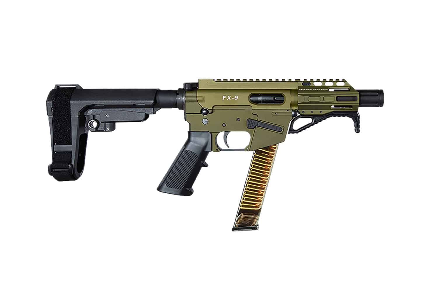 FREEDOM ORDNANCE FX9P4S-ODG FX9P 9mm Luger 31+1 4" OD Green
