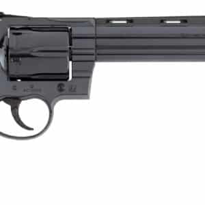 Colt Mfg ANACONDABP8WTS Anaconda Large 44 Mag 6 Shot 8" Blued Vent Rib Barrel, Cylinder, Drilled & Tapped Steel Frame, Hogue Finger Grooved Grip, Exposed Hammer