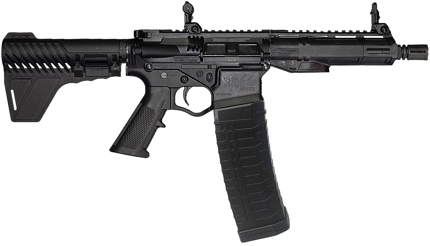 ATI ATIGAX5567MLB60 Alpha Maxx 223 Rem/5.56 NATO 60+1 7.50" Threaded Barrel, Matte Black Receiver w/Picatinny Rail, M-LOK Handguard, Black Polymer Blade, A2 Grip