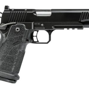 Kimber Mfg, Inc 3600303 DS Warrior 10mm Auto 18+1 5" Matte Stainless Barrel, KimPro Black Optic Cut/Serrated Slide, Black Stainless Steel Frame w/Beavertail & Picatinny Rail, Black Carbon Fiber Grip,