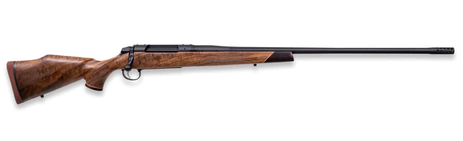 Weatherby 3WASD25RWR6B 307 Adventure SD 25 WBY RPM 3+1 24" +2" Graphite Black Cerakote Fluted Threaded Barrel, Graphite Black Cerakote Steel Drilled & Tapped Receiver, Walnut Fixed Stock, Right Hand