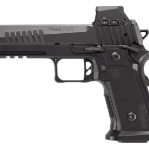 Sig Sauer 211F9GT5RXSL P211 GT5 w/Optic Full Size 9mm Luger 21+1 5" Black Barrel, Black Nitron Stainless Steel Serrated w/Optic Slide & Frame w/Beavertail & Picatinny Rail, G10 Grip Panels, Sig ROMEO-
