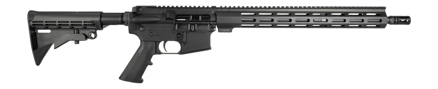 One Horse LLC OH-15 Carbine Length 5.56 NATO 30+1 16" Black Threaded Barrel, Black Receiver w/Picatinny Rail, M-LOK Handguard, One Horse M4 6 Position Black Polymer Stock, Black A2 Grip, A2 Flash Hid