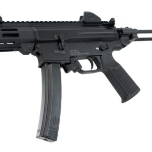 MAC 12755002 IX 9mm Luger 6.50" Black Anodized Threaded Barrel & Receiver w/Picatinny Rail, M-LOK Handguard, Black Polymer Tailhook Retractable Brace