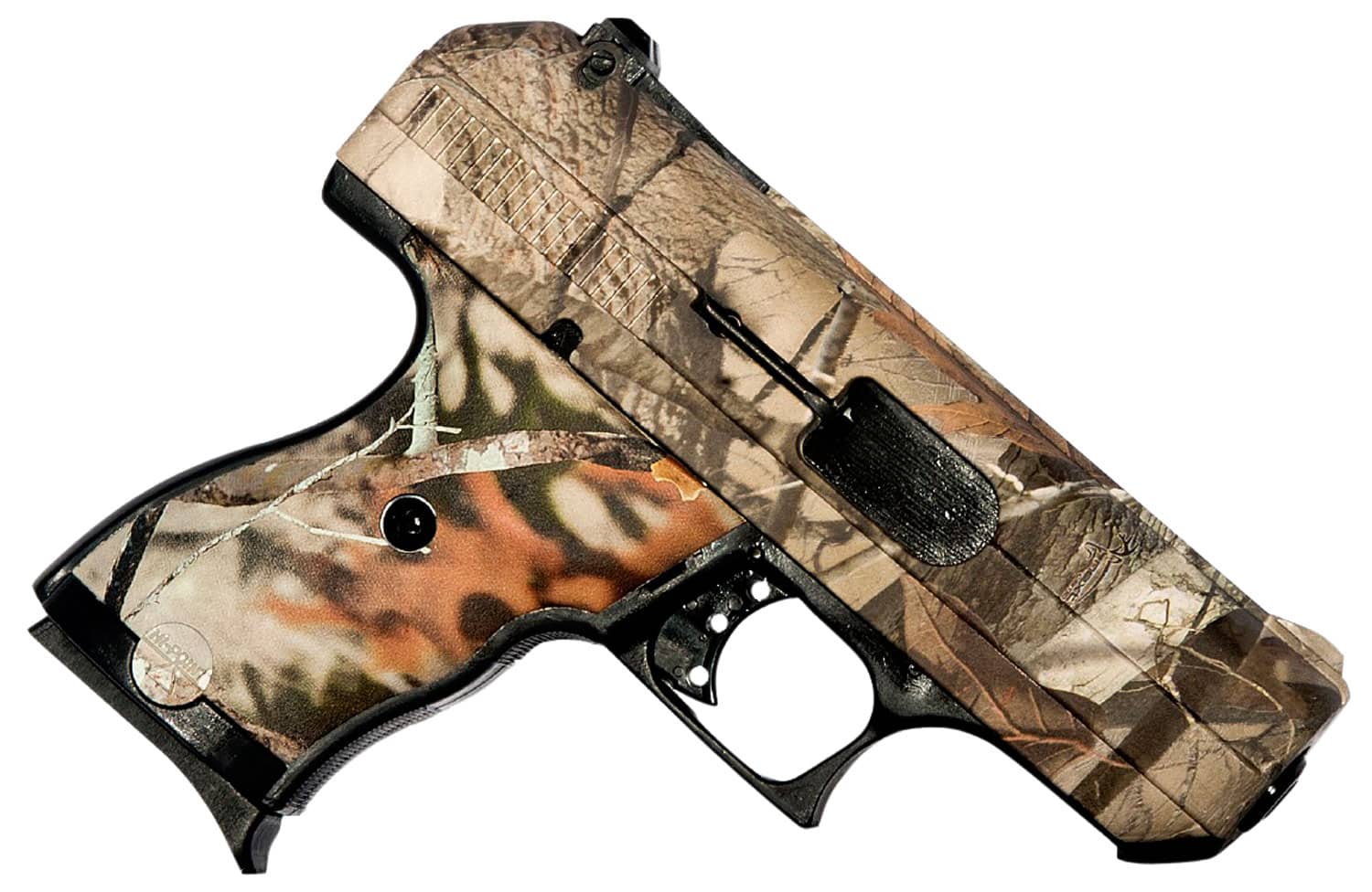 Hi-Point 916WC C9 9mm Luger 8+1 3.50" Black Steel Barrel, Hydro-Dipped Woodland Camo Serrated Steel Slide, Hydro-Dipped Woodland Camo Polymer Frame & Grip