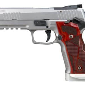 Sig Sauer 226X59XTMSAO10 P226 XFive Classic Full Size 9mm Luger 20+1 5" Bull Barrel, Stainless Steel Optic Ready/Serrated Slide & Frame w/Beavertail & Picatinny Rail, Hogue Cocobolo Grip, SIG-LOC Foot