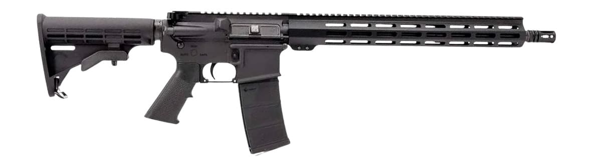 Andro Corp Industries 55616BB ACI-15 Bravo 5.56 NATO 30+1 16" Black Nitride Threaded Barrel, Black Anodized Aluminum Receiver w/Picatinny Rail, M-LOK Handguard, M4 Black Polymer Stock, A2 Grip, Ambide
