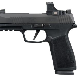 Sig Sauer 365XCA9BXR3PRS P365 XMacro w/Optic Compact 9mm Luger 17+1 3.70" Black Nitron Stainless Steel Serrated w/Sig ROMEO-X Compact Slide, Black Stainless Steel Frame w/Beavertail & Picatinny Rail,