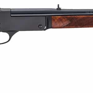 Henry H0154570 Single Shot 45-70 Gov Caliber with 1rd Capacity, 22" Barrel, Overall Blued Metal Finish & American Walnut Stock, Right Hand (Full Size)